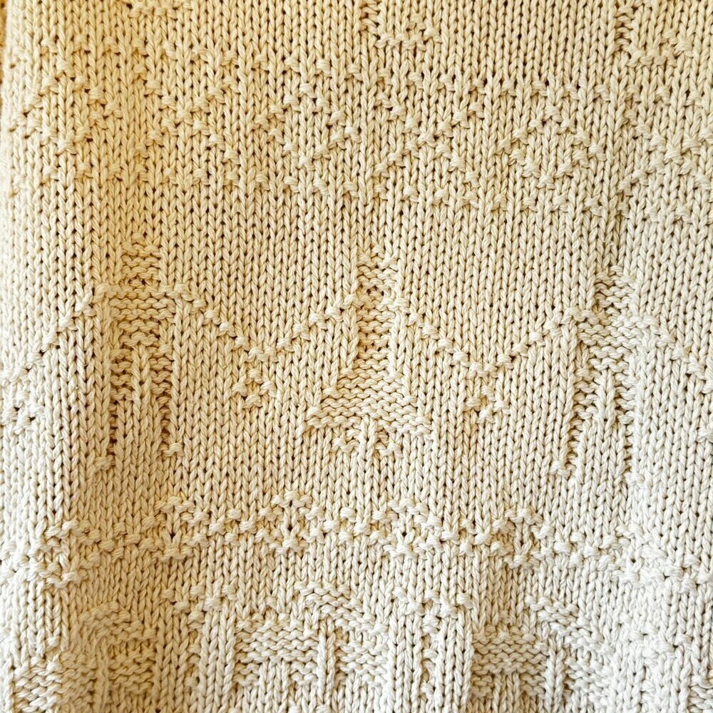 Fisherman Sweater ALPS Vintage Cardigan Ivory Chunky Brass Buttons Scandi Girl - Picture 4 of 8